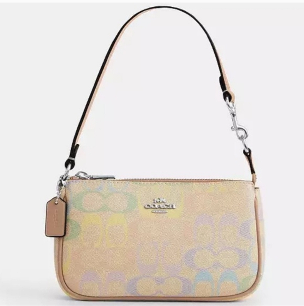 Coach CDC38 NWT SVSAS NOLITA 19 Rainbow Signature